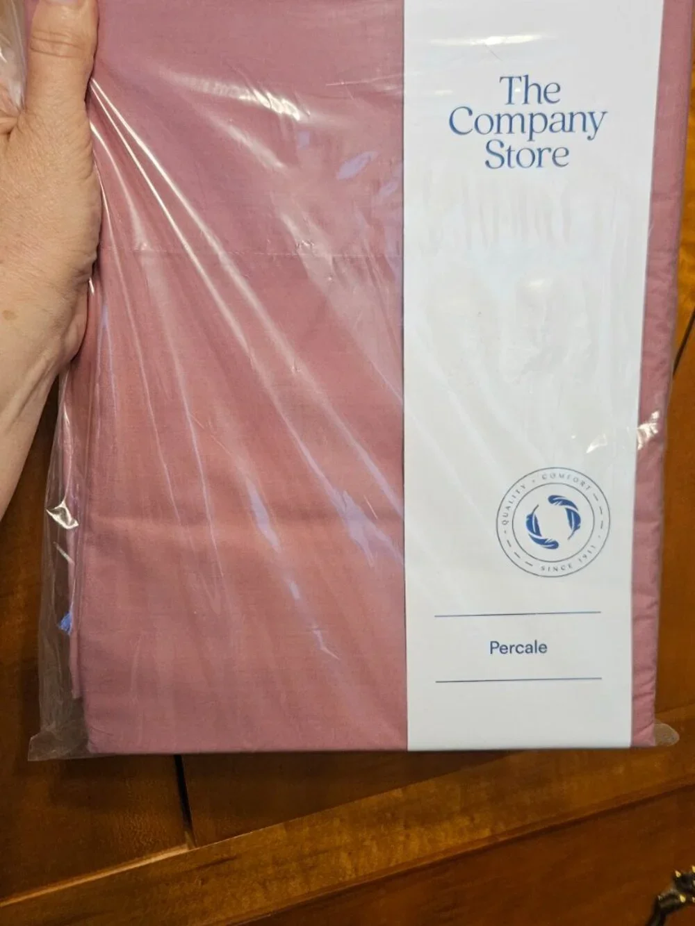 Company Store Queen 100% Cotton Percale Extra Deep Flat Sheet 96x108